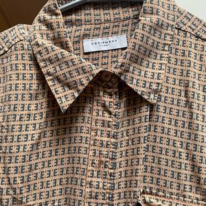 Equipment womens silk long sleeve button-down